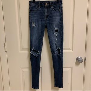 Size 0 American Eagle Ripped Jeggings